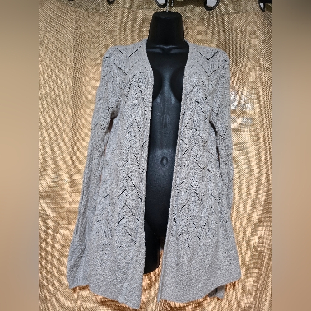 Verve Ami Cream Cable Knit Cardigan Sweater